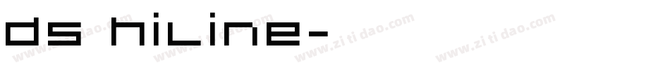 DS Hiline字体转换